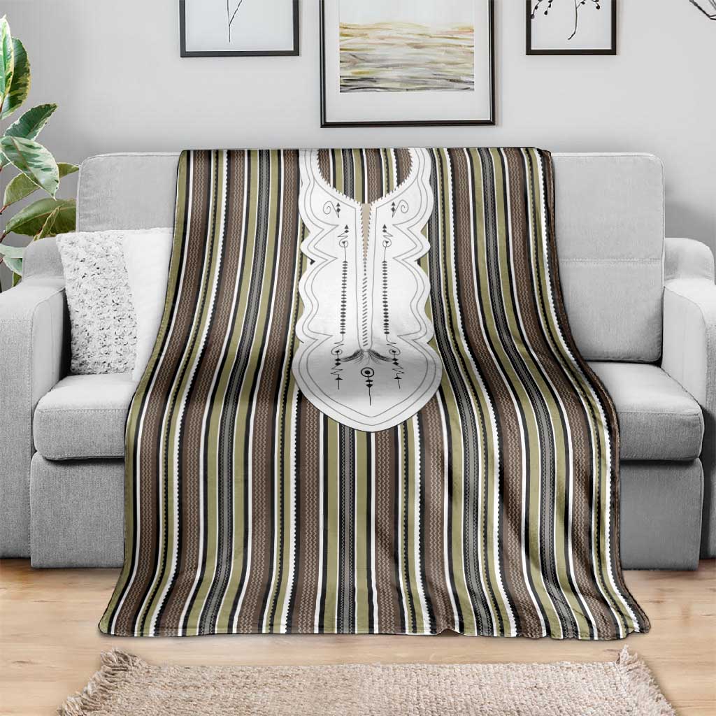 Liberia Kpelle Ethnic Heritage Pattern - Brown Blanket - African Pride