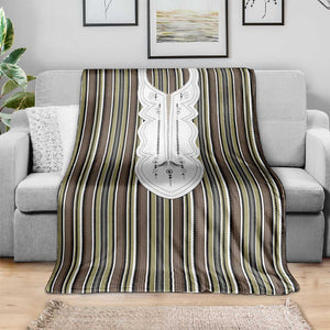 Liberia Kpelle Ethnic Heritage Pattern - Brown Blanket - African Pride