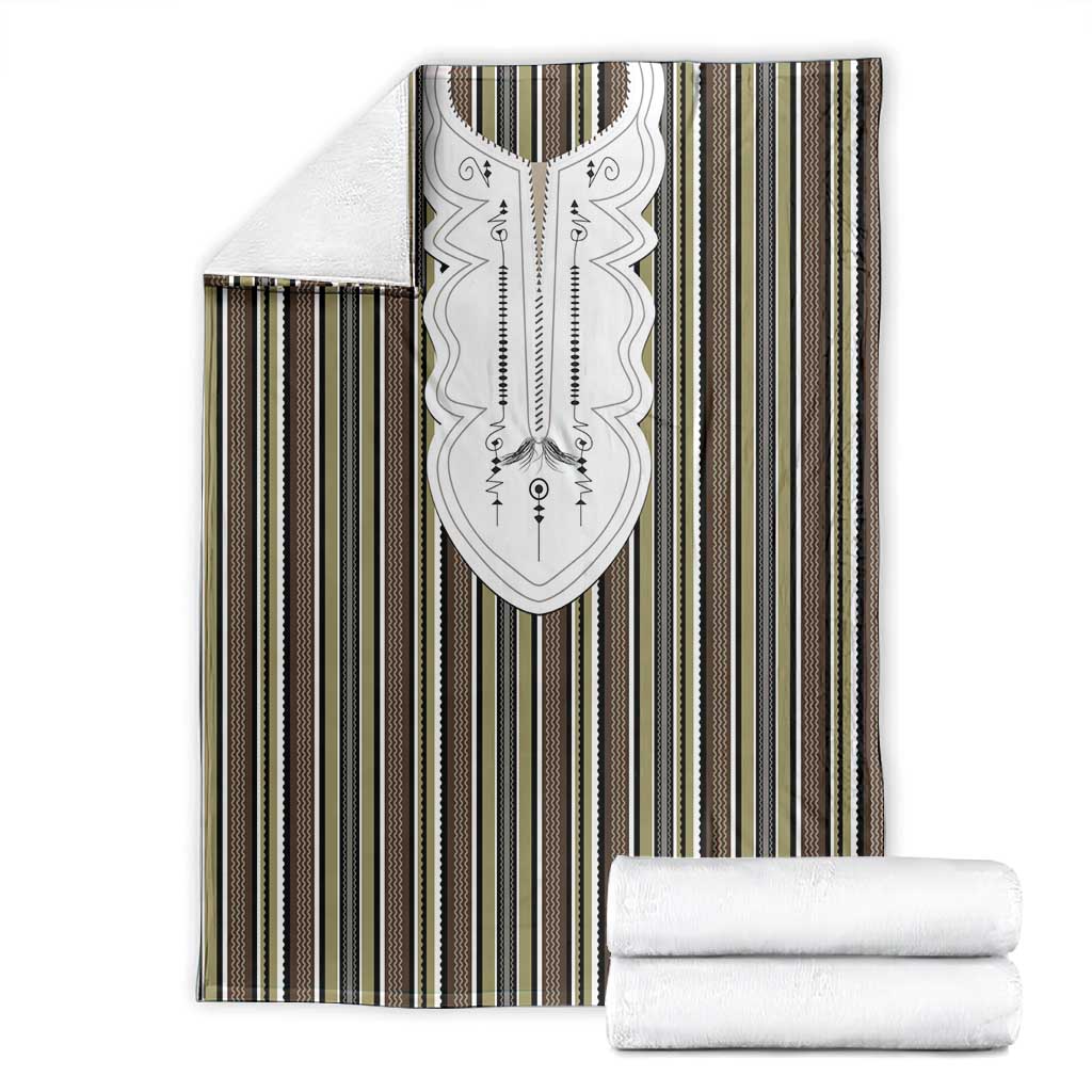 Liberia Kpelle Ethnic Heritage Pattern - Brown Blanket - African Pride