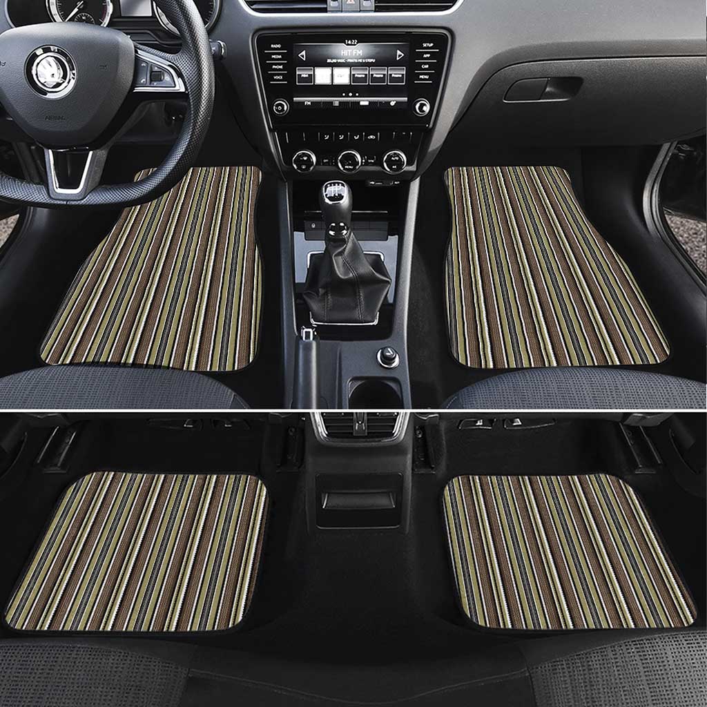 Liberia Kpelle Ethnic Heritage Pattern - Brown Car Mats - African Pride