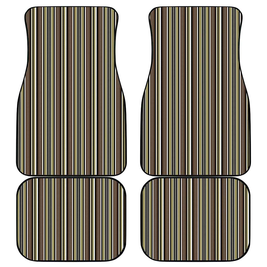 Liberia Kpelle Ethnic Heritage Pattern - Brown Car Mats - African Pride