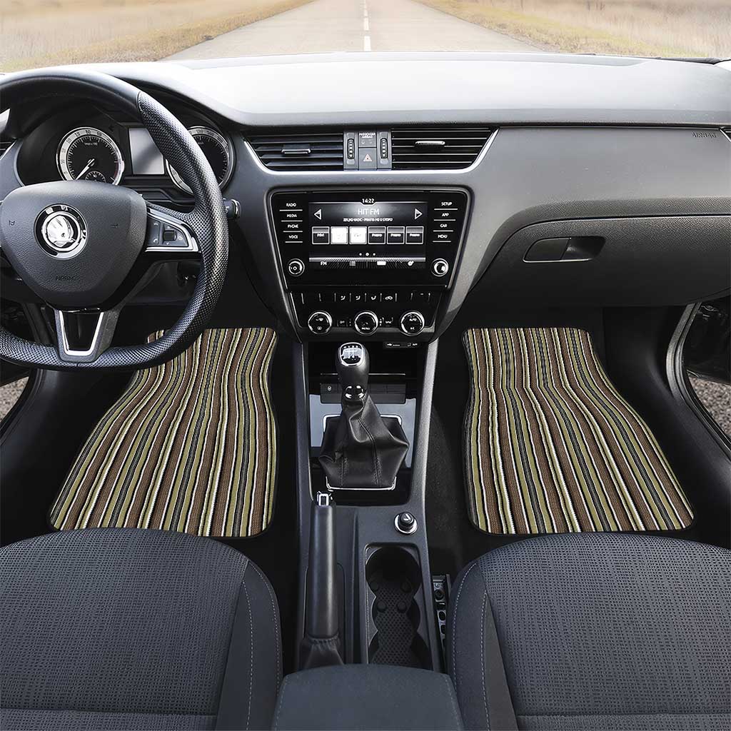 Liberia Kpelle Ethnic Heritage Pattern - Brown Car Mats - African Pride