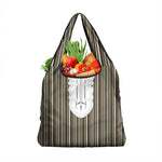 Liberia Kpelle Ethnic Heritage Pattern - Brown Grocery Bag - African Pride