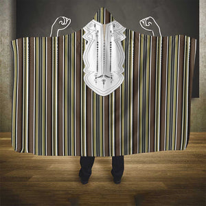 Liberia Kpelle Ethnic Heritage Pattern - Brown Hooded Blanket - African Pride