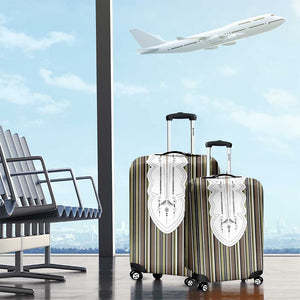 Liberia Kpelle Ethnic Heritage Pattern - Brown Luggage Cover - African Pride