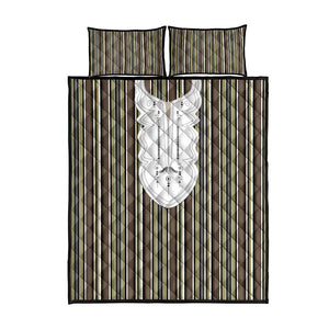 Liberia Kpelle Ethnic Heritage Pattern - Brown Quilt Bed Set - African Pride