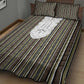 Liberia Kpelle Ethnic Heritage Pattern - Brown Quilt Bed Set - African Pride