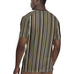 Liberia Kpelle Ethnic Heritage Pattern - Brown Rugby Jersey - African Pride