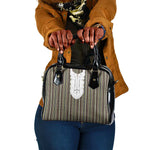 Liberia Kpelle Ethnic Heritage Pattern - Brown Shoulder Handbag - African Pride