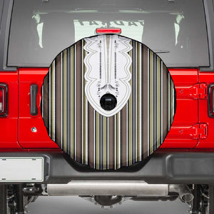 Liberia Kpelle Ethnic Heritage Pattern - Brown Spare Tire Cover - African Pride