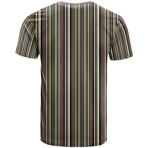 Liberia Kpelle Ethnic Heritage Pattern - Brown T shirt - African Pride