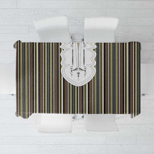 Liberia Kpelle Ethnic Heritage Pattern - Brown Tablecloth - African Pride