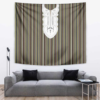 Liberia Kpelle Ethnic Heritage Pattern - Brown Tapestry - African Pride