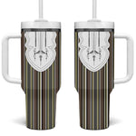 Liberia Kpelle Ethnic Heritage Pattern - Brown Tumbler With Handle - African Pride