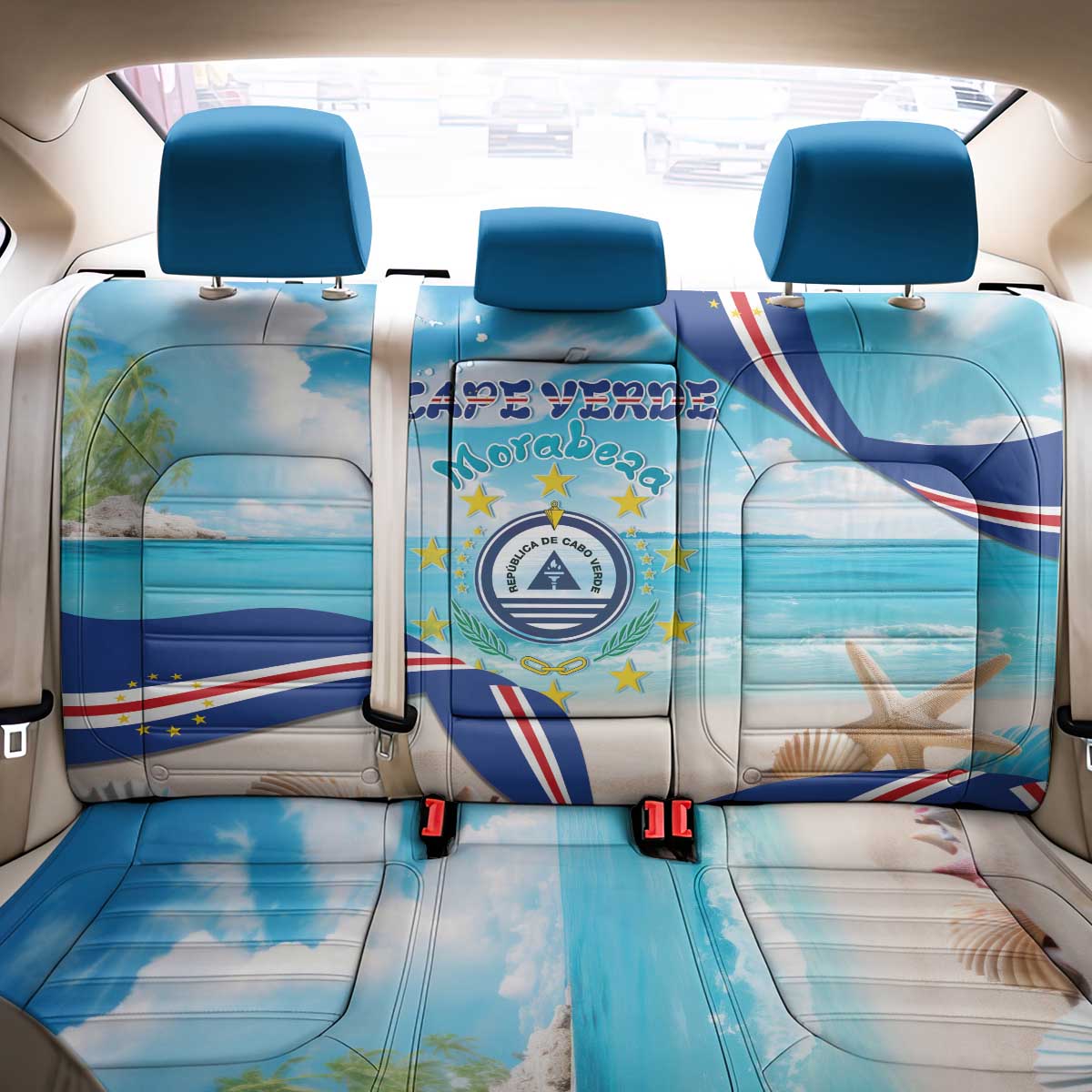 Cape Verde Morabeza Back Car Seat Cover Paradise Ocean - African Pride