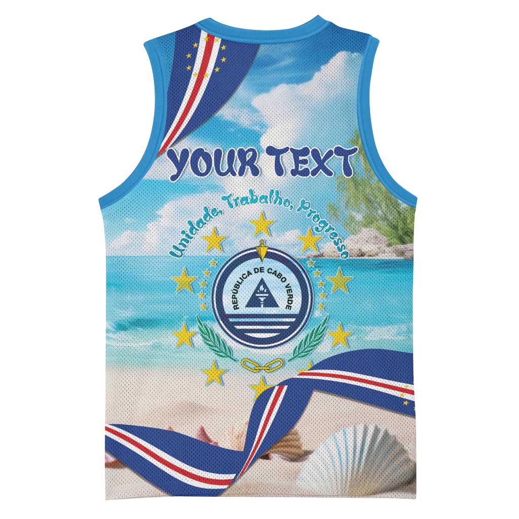 Cape Verde Morabeza Basketball Jersey Paradise Ocean - African Pride