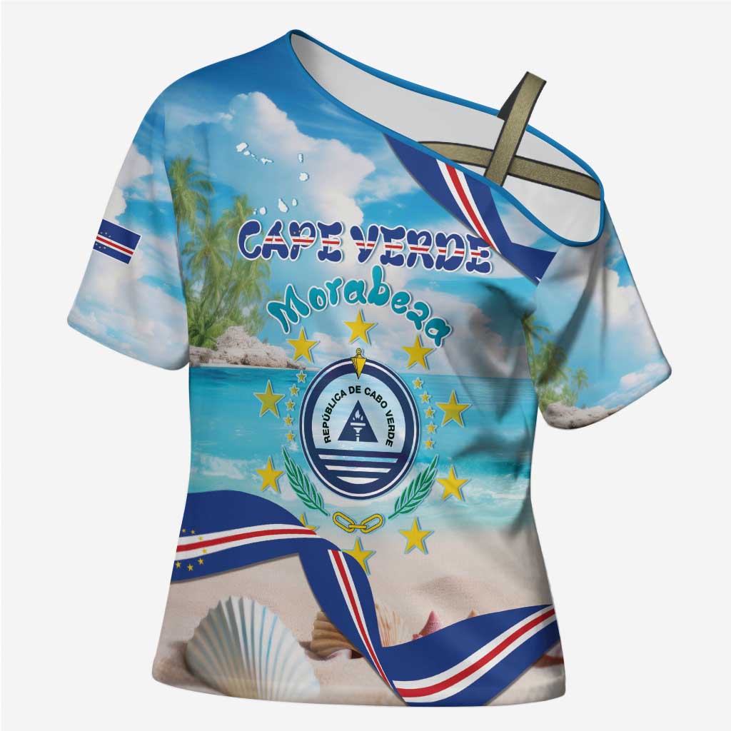 Personalized Cape Verde Morabeza Cross Shoulder Shirt Island Welcome