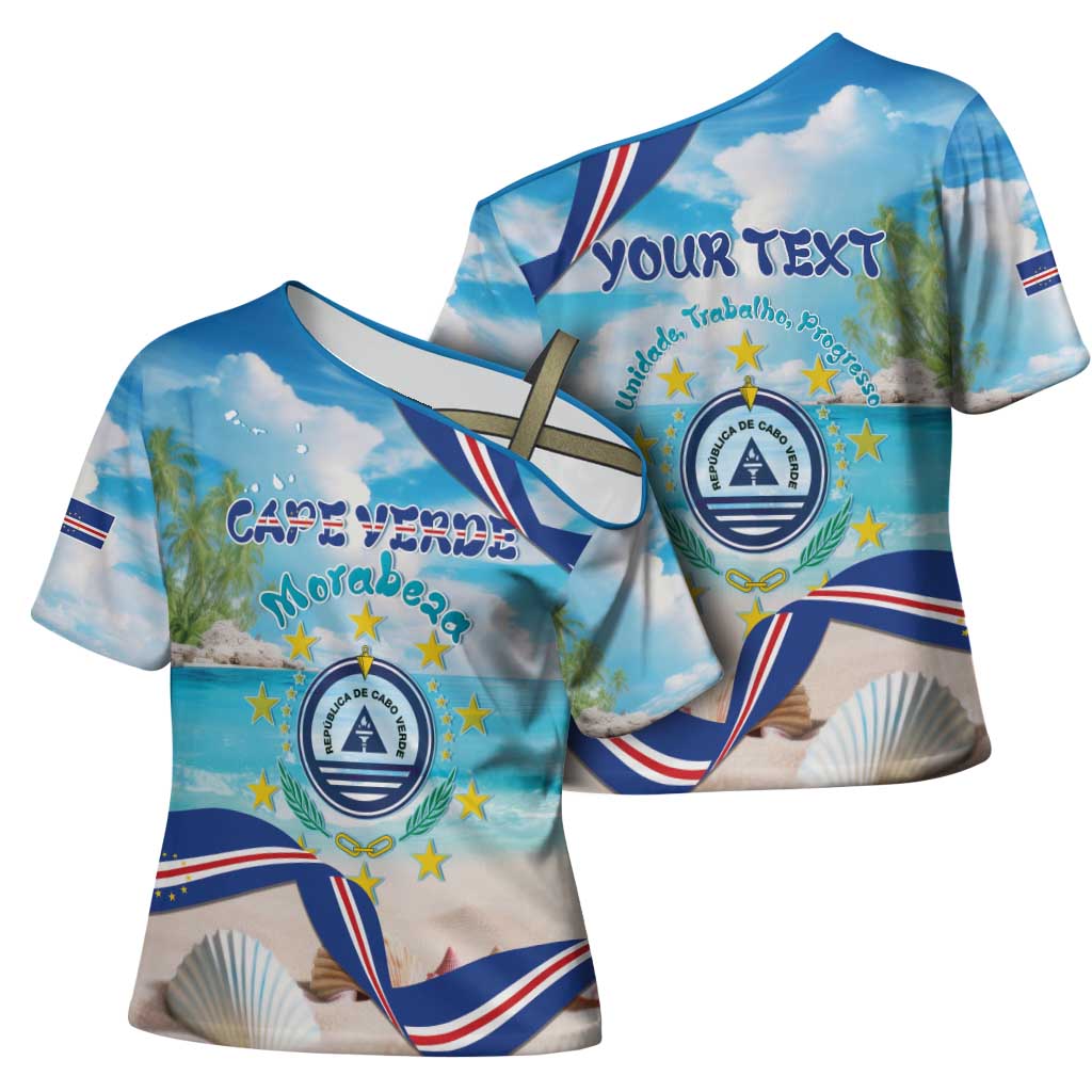 Personalized Cape Verde Morabeza Cross Shoulder Shirt Island Welcome