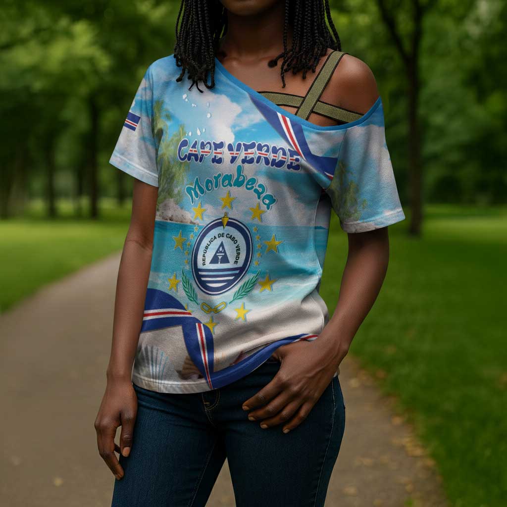 Personalized Cape Verde Morabeza Cross Shoulder Shirt Island Welcome