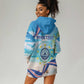 Cape Verde Morabeza Hoodie Dress Paradise Ocean - African Pride