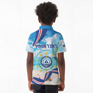 Cape Verde Morabeza Kid Polo Shirt Paradise Ocean - African Pride
