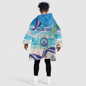 Cape Verde Morabeza Kid Wearable Blanket Hoodie Paradise Ocean - African Pride