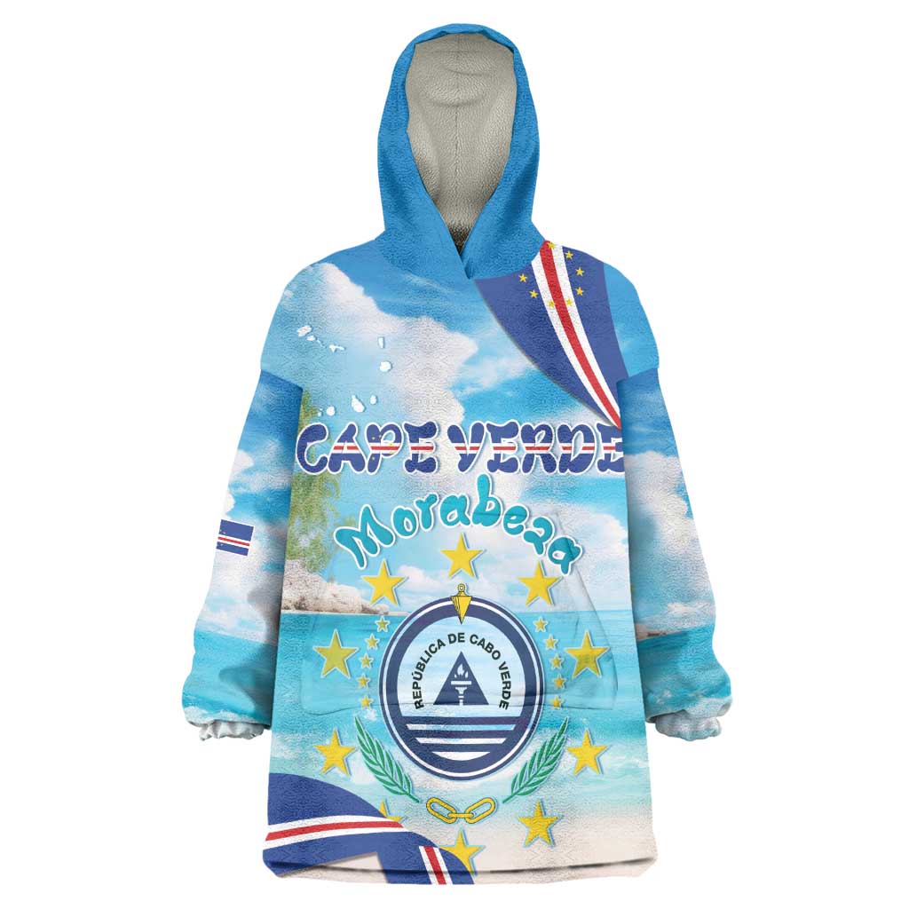 Cape Verde Morabeza Kid Wearable Blanket Hoodie Paradise Ocean - African Pride