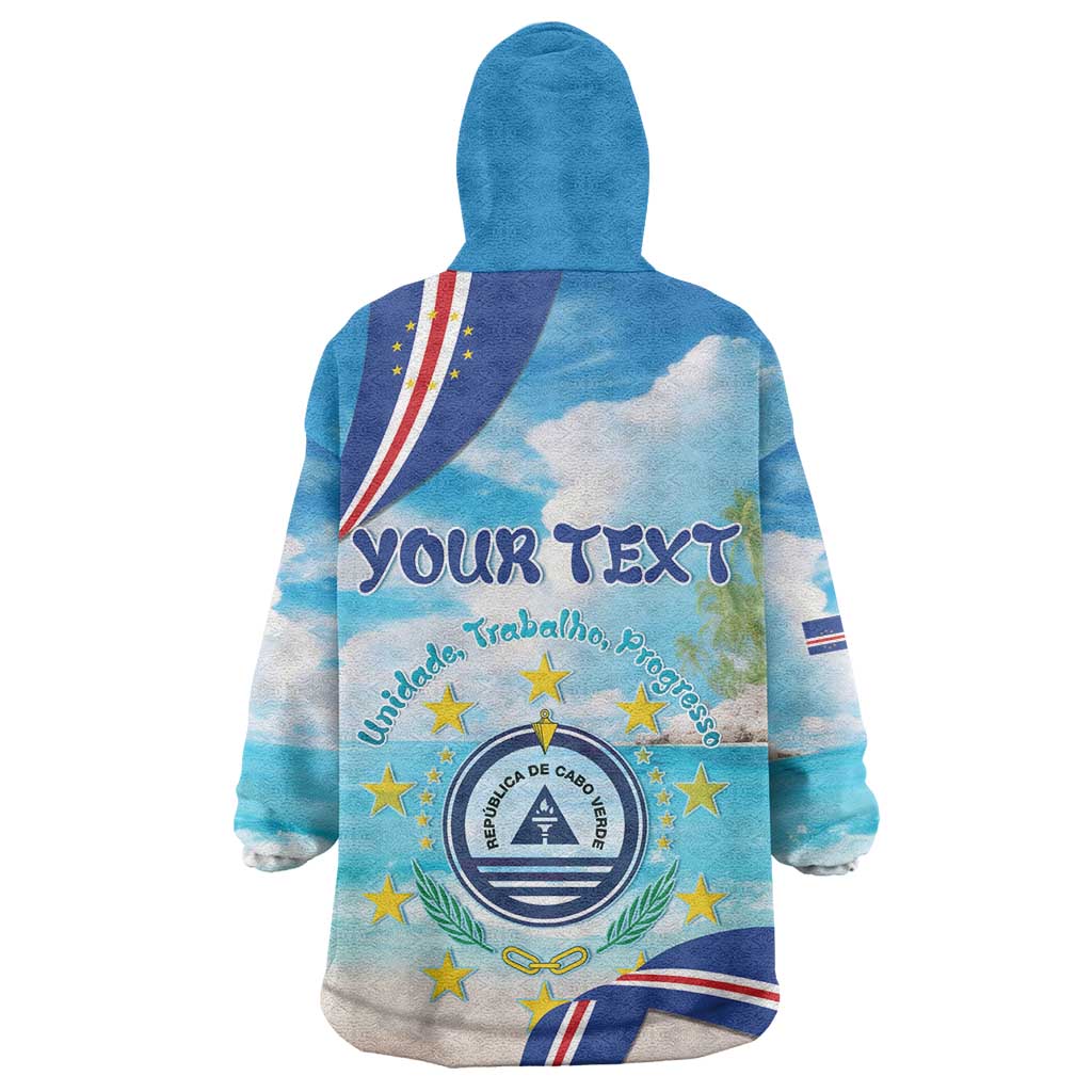 Cape Verde Morabeza Kid Wearable Blanket Hoodie Paradise Ocean - African Pride