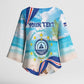 Personalized Cape Verde Morabeza Kimono Sleeve Blouse Island Welcome