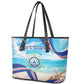 Cape Verde Morabeza Leather Tote Bag Paradise Ocean - African Pride
