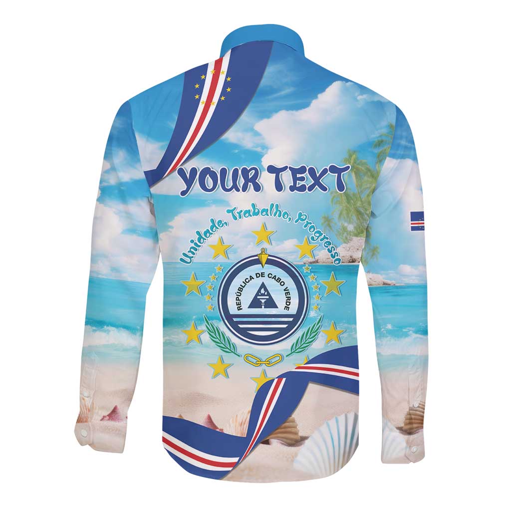 Cape Verde Morabeza Long Sleeve Button Shirt Paradise Ocean - African Pride
