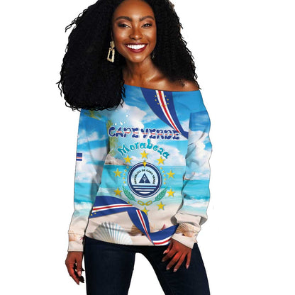 Cape Verde Morabeza Off Shoulder Sweater Paradise Ocean - African Pride