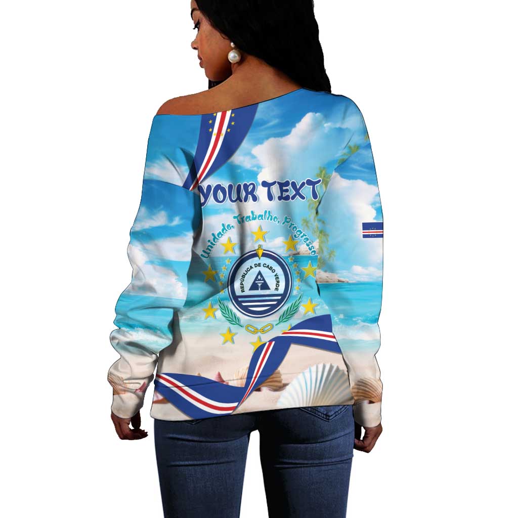Cape Verde Morabeza Off Shoulder Sweater Paradise Ocean - African Pride
