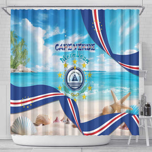 Cape Verde Morabeza Shower Curtain Paradise Ocean - African Pride