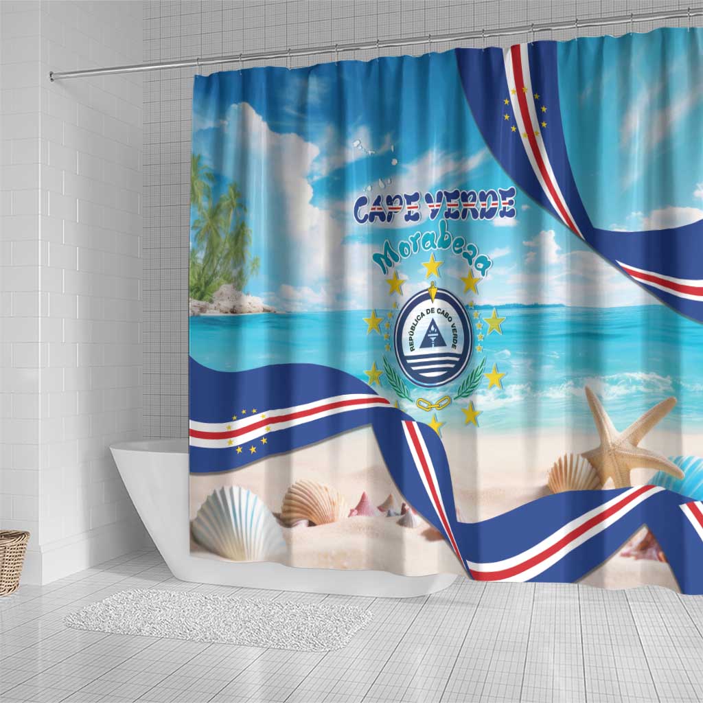 Cape Verde Morabeza Shower Curtain Paradise Ocean - African Pride