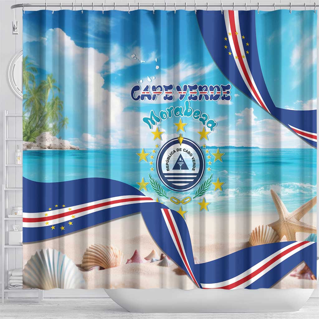 Cape Verde Morabeza Shower Curtain Paradise Ocean - African Pride