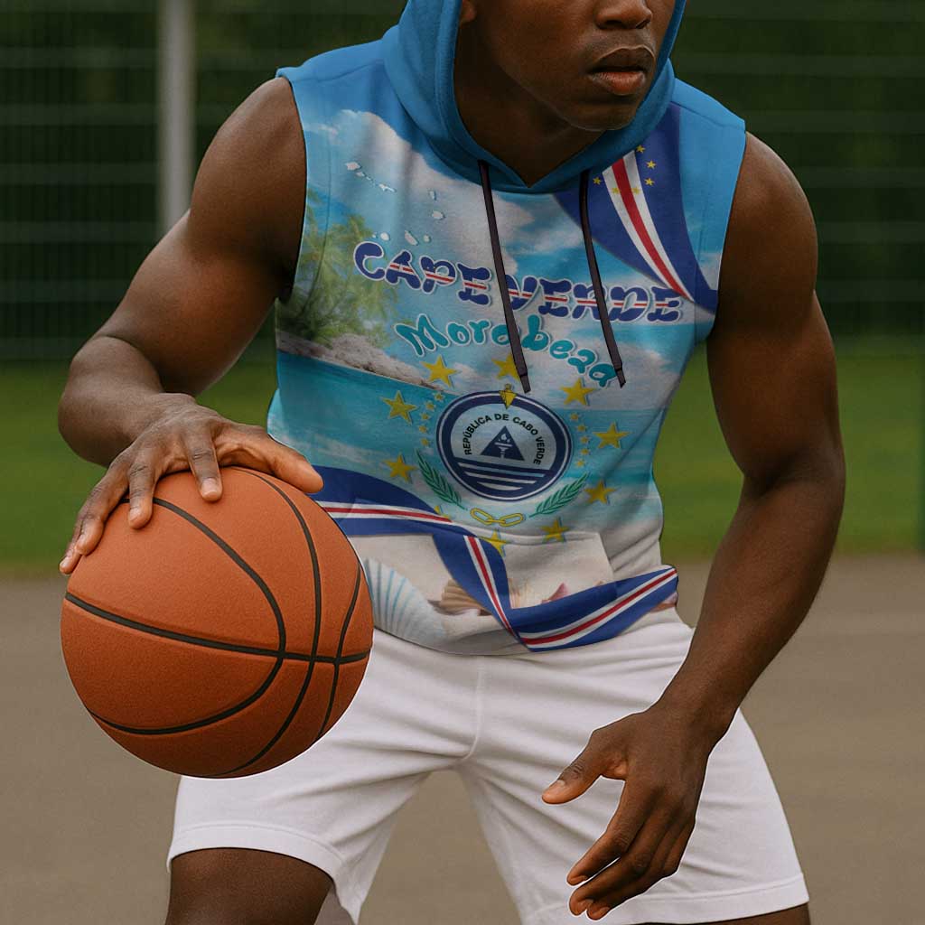 Cape Verde Morabeza Sleeveless Hoodie Paradise Ocean - African Pride