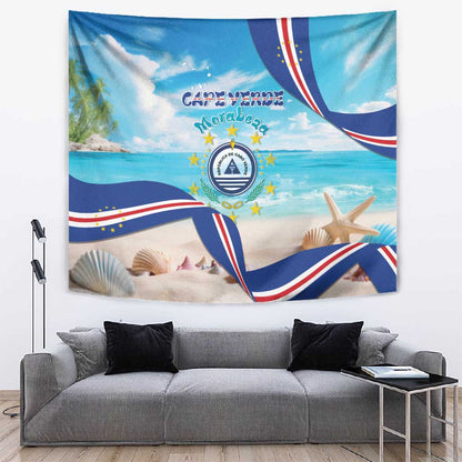 Cape Verde Morabeza Tapestry Paradise Ocean - African Pride