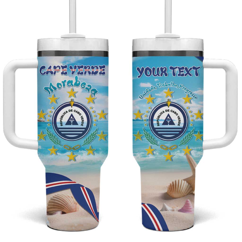 Cape Verde Morabeza Tumbler With Handle Paradise Ocean - African Pride