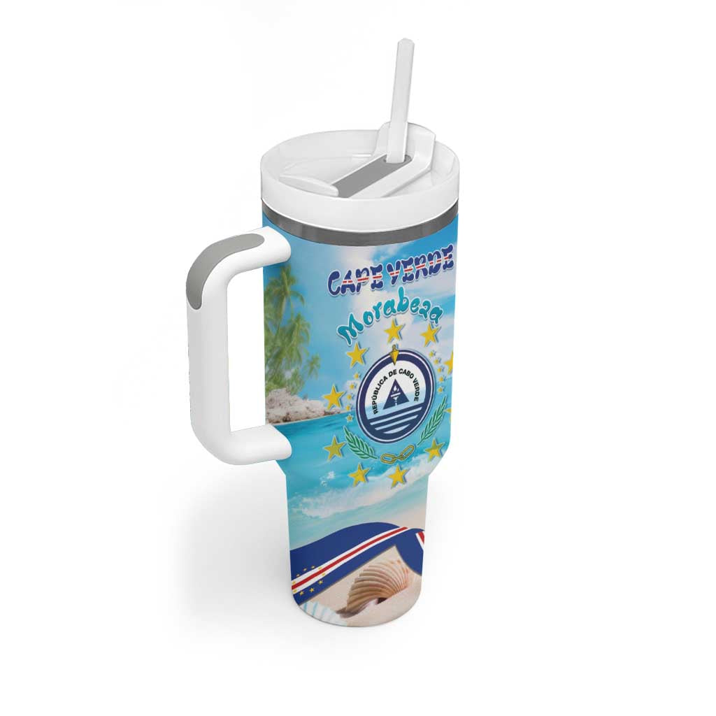 Cape Verde Morabeza Tumbler With Handle Paradise Ocean - African Pride