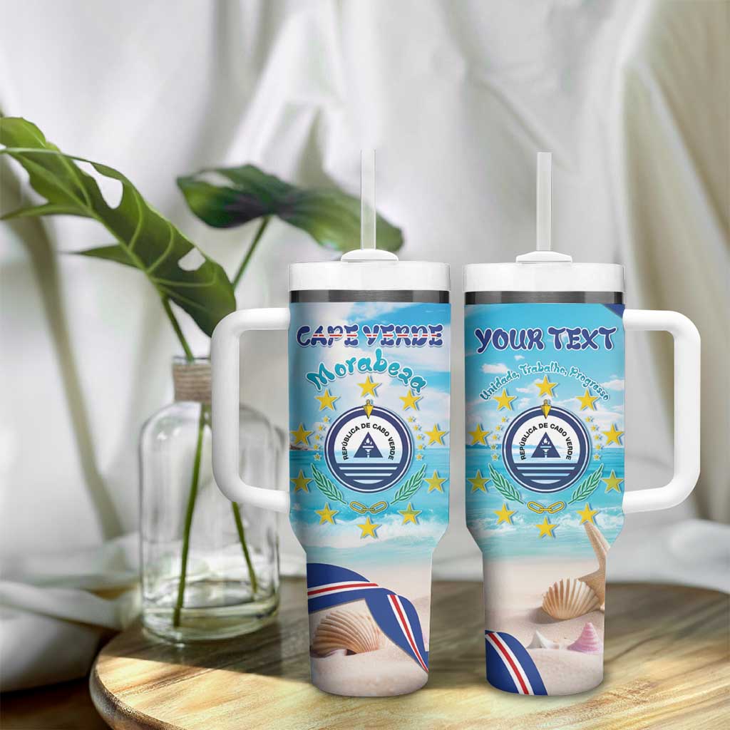 Cape Verde Morabeza Tumbler With Handle Paradise Ocean - African Pride