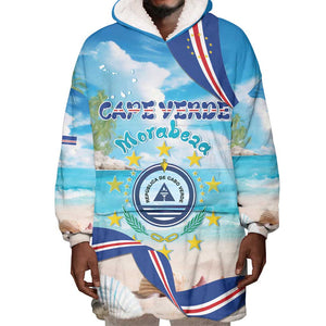 Cape Verde Morabeza Wearable Blanket Hoodie Paradise Ocean - African Pride