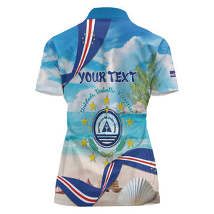 Cape Verde Morabeza Women Polo Shirt Paradise Ocean - African Pride