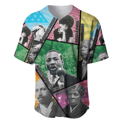 Civil Rights Leader Baseball Jersey Black History Tribute - African Pride