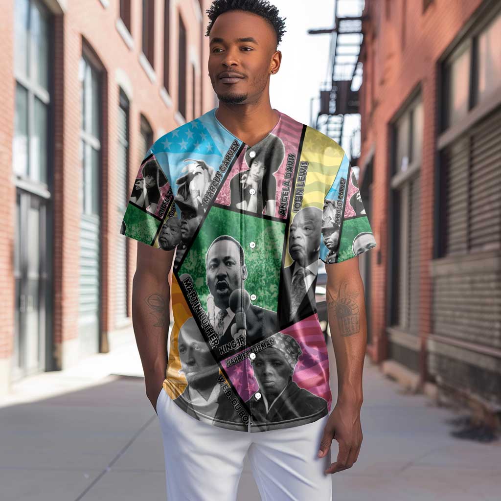 Civil Rights Leader Baseball Jersey Black History Tribute - African Pride