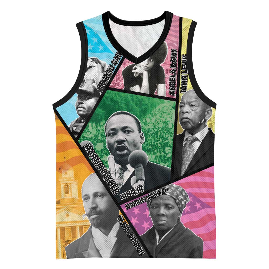 Civil Rights Leader Basketball Jersey Black History Tribute - African Pride