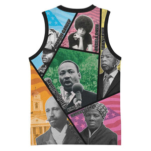 Civil Rights Leader Basketball Jersey Black History Tribute - African Pride