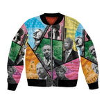 Civil Rights Leader Bomber Jacket Black History Tribute - African Pride