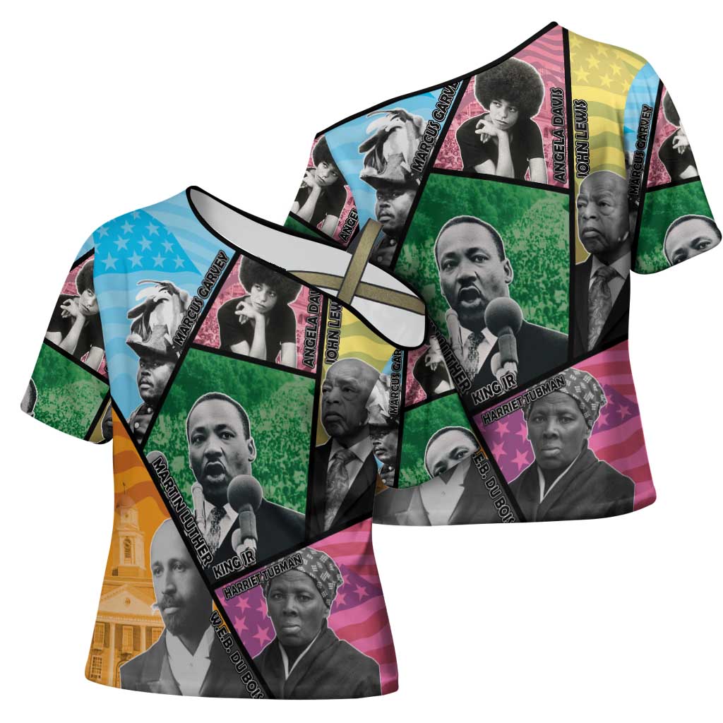 Civil Rights Leader Cross Shoulder Shirt Dream of Freedom