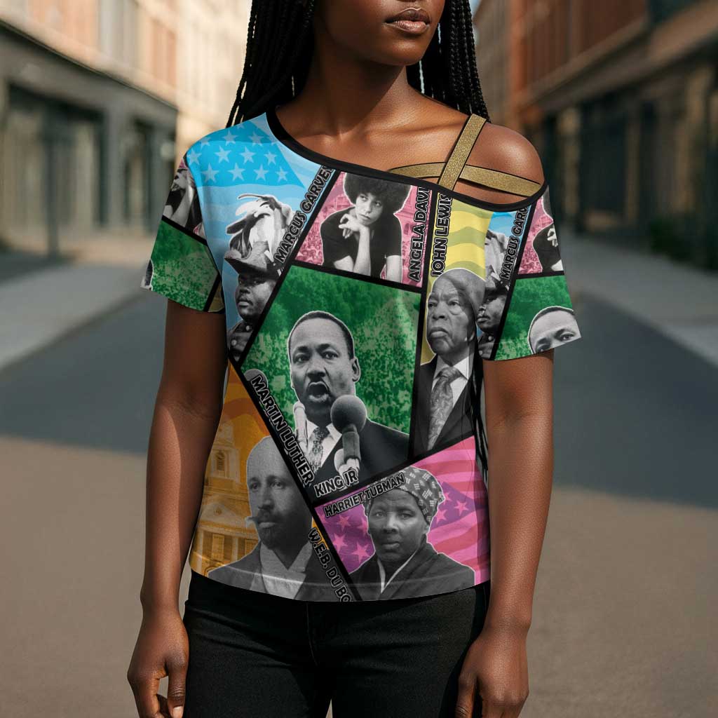 Civil Rights Leader Cross Shoulder Shirt Dream of Freedom